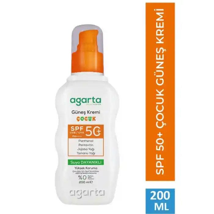 NessiWorld Doğal Güneş Kremi Çocuk 50 SPF 200 ml