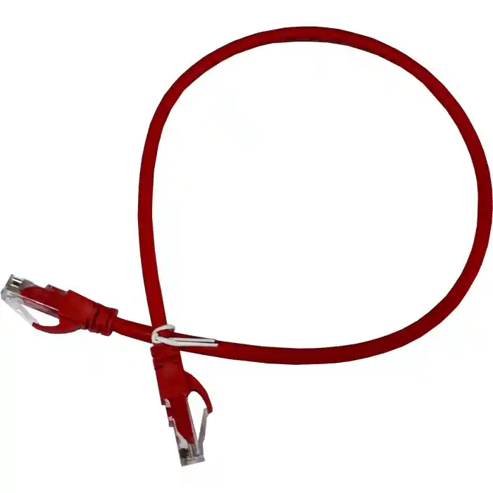 AGER AC-602-005 50CM UTP CAT6 PATCH KABLO KIRMIZI Cu, LSZH AWG 26/7