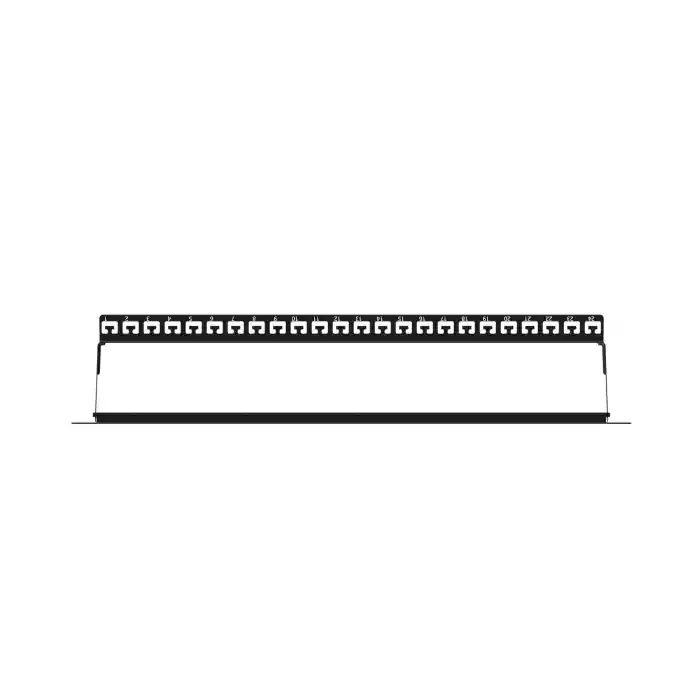AGER AC-610-24 MODULER UTP/FTP CAT6/CAT6A 24 PORT BOŞ 1U ZIRHLI PATCH PANEL