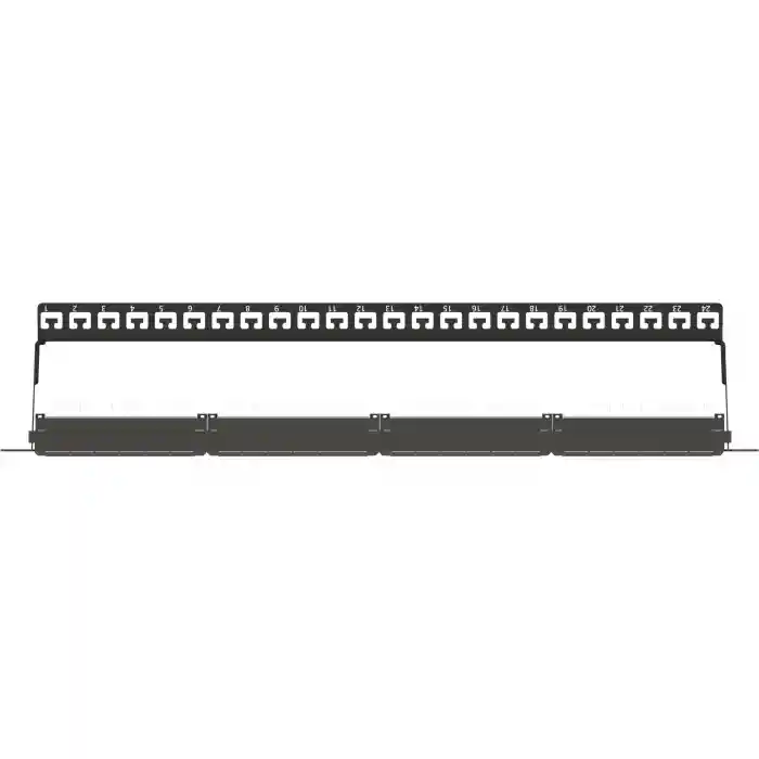 AGER AC-611-24E 8P8C,LSA,ALTIN KONTAK 24 PORT CAT6 DOLU 1U ZIRHSIZ PATCH PANEL