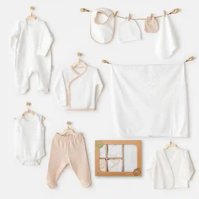 NessiWorld AC25731 Organic Line 10Lu Hastane Çıkışı Ekru