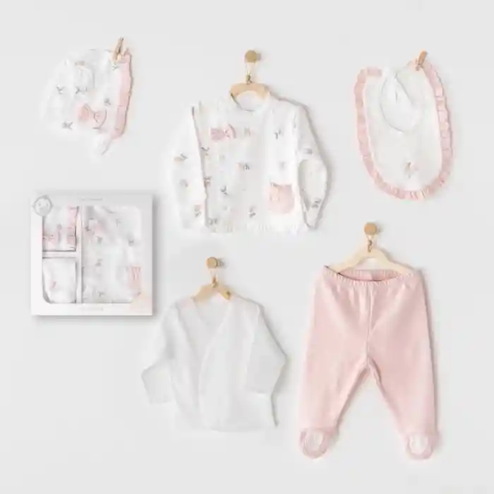 NessiWorld AC25960 Fairy 5 Parça Hastane Çıkışı Pink