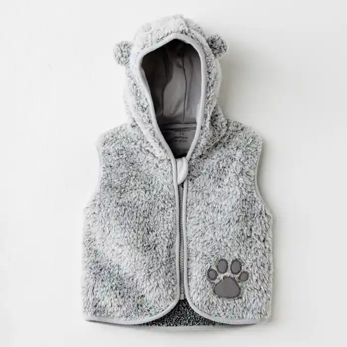 NessiWorld AC26026 Keep Smiling Yelek Grey