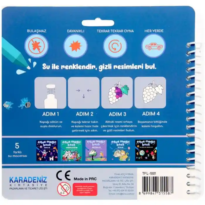 Aqua Magic Kıtalar Sihirli Boyama Kitabı