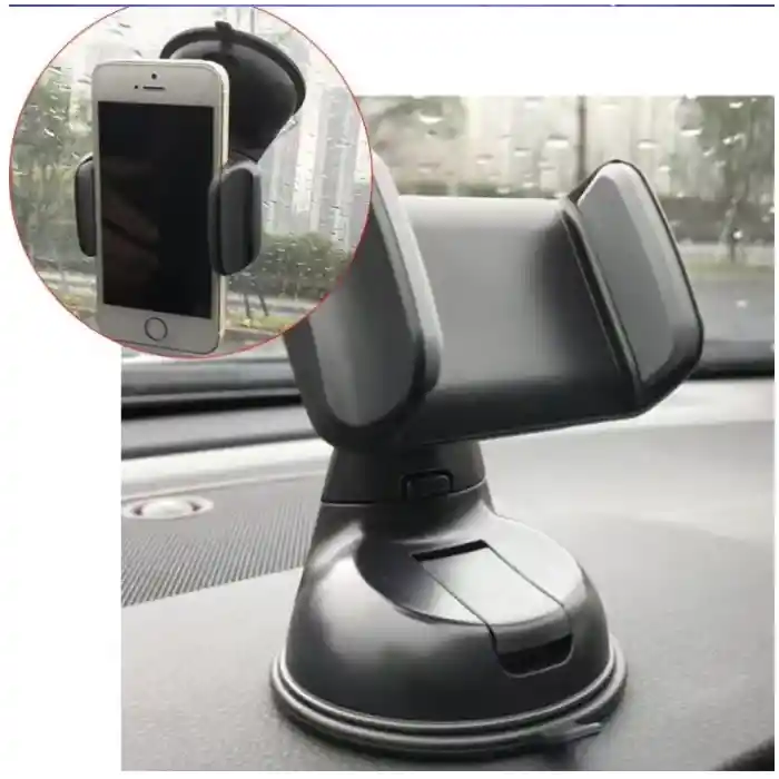 Araç İçi Torpido ve Cam Vakumlu Kısa Boy Telefon Tutucu