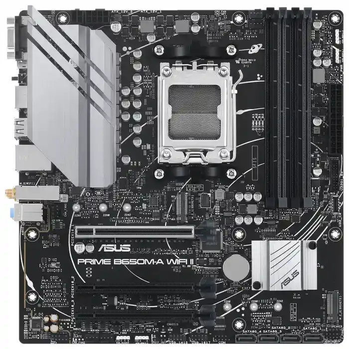 ASUS PRIME B650M-A WIFI II 4xDDR5 DP+VGA+HDMI 2xM.2 AM5 ANAKART