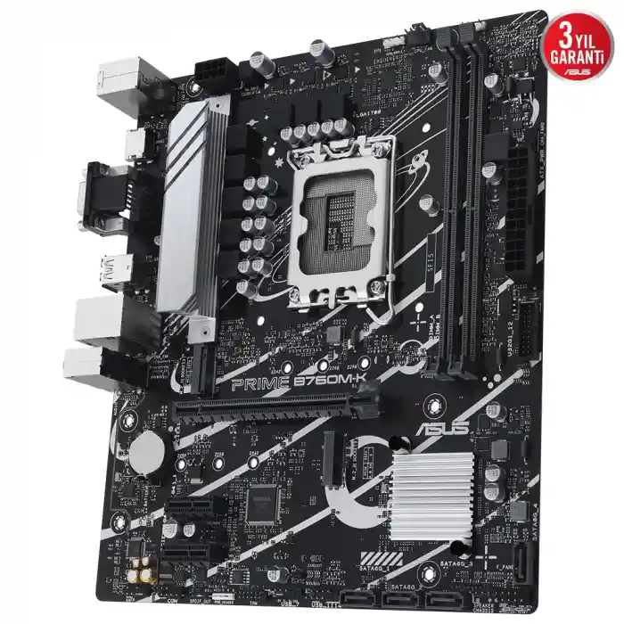 ASUS PRIME B760M-K 2xDDR5 VGA/HDMI 2xM.2 1xGLAN 1700P ANAKART