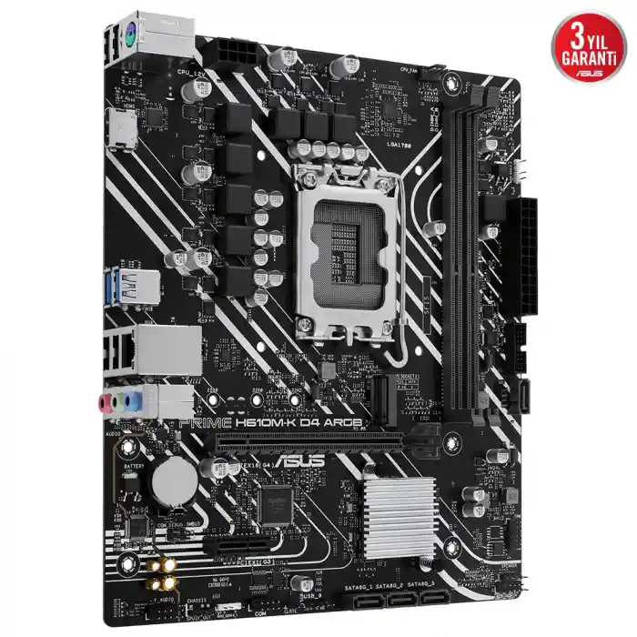 ASUS PRIME H610M-K D4 ARGB 2xDDR4 VGA/HDMI 1xM.2 1xGLAN 1700P ANAKART