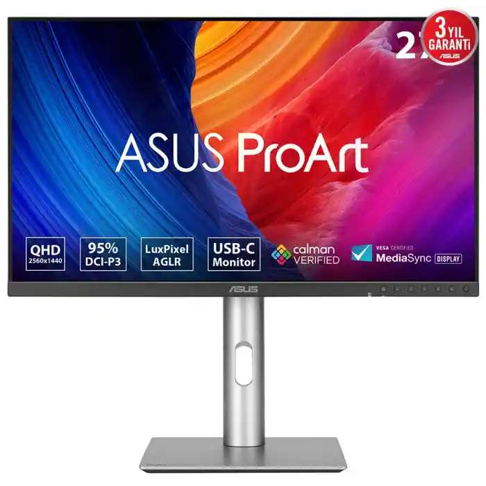 ASUS PROART PA278CFRV 27 5MS 2K 2560x1440 DP/HDMI/DVI VESA MM LED MONITOR