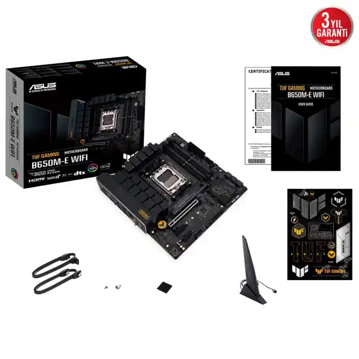 ASUS TUF GAMING B650E-E WIFI 4xDDR5 HDMI+DP 3xM2 AM5 ANAKART