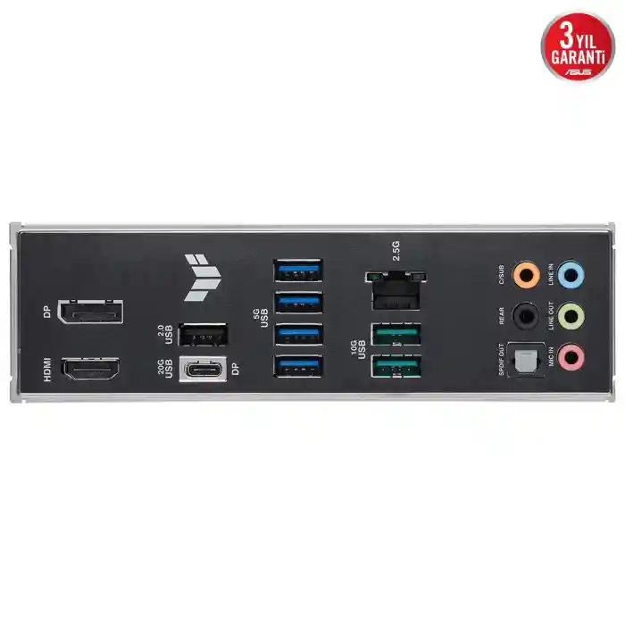 ASUS TUF GAMING B860M-PLUS 4x DDR5 DP/HDMI 3x M.2 1x 2.5GLAN USB3.2 1851P ANAKART