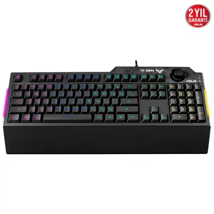 ASUS TUF GAMING K1 RGB MECH BRANE TR SİYAH USB TR GAMING KLAVYE Q