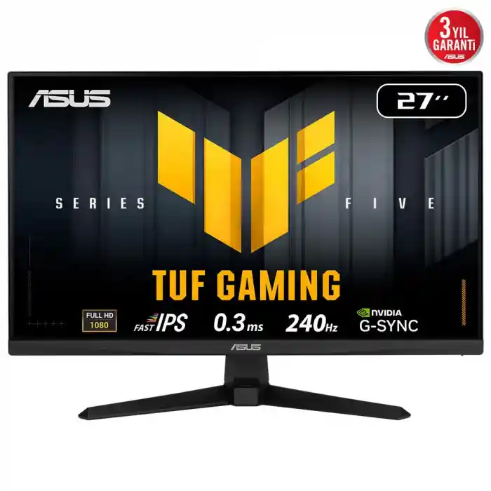 ASUS TUF GAMING VG279QM5A 27 0.3MS 240HZ 1920x1080 2xHDMI/DP VESA MM FULL HD LED MONITOR