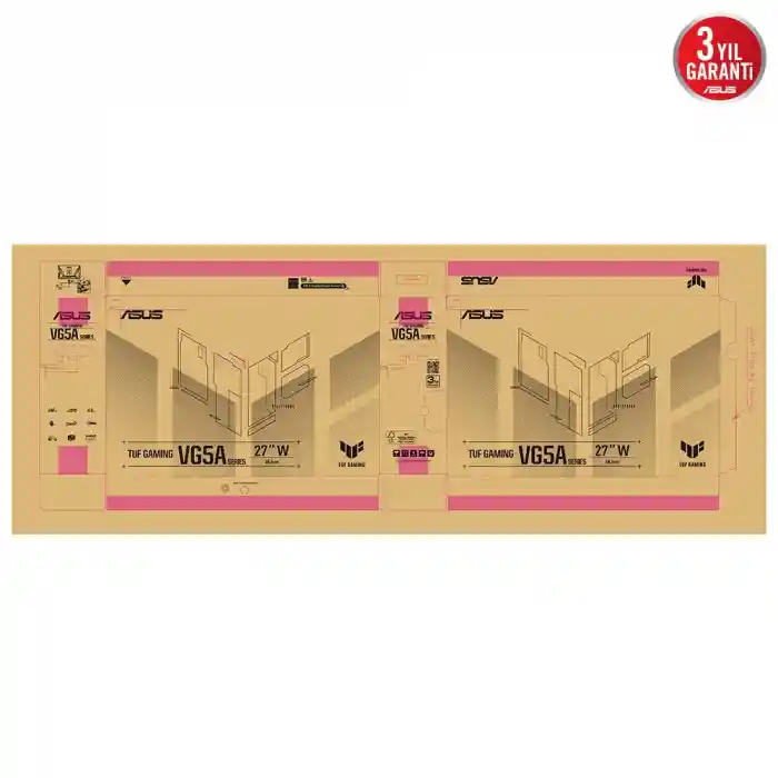 ASUS TUF GAMING VG279QM5A 27 0.3MS 240HZ 1920x1080 2xHDMI/DP VESA MM FULL HD LED MONITOR