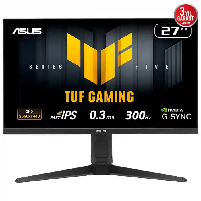 ASUS TUF GAMING VG27AQML5A 27 0.3MS 300Hz 2K HDMI/DP PIVOT IPS LED GAMING MONITOR