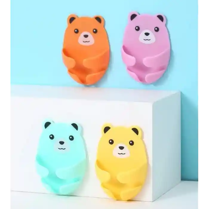 Ayıcık Desenli Çok Amaçlı 4 lü Fiş Tutucu