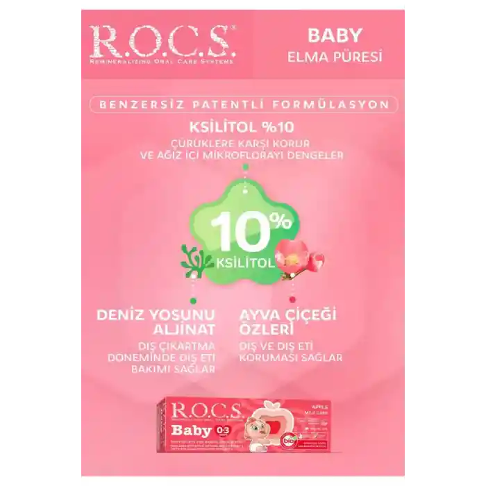 Baby Diş Macunu 35ml 0-3 Yaş Elma