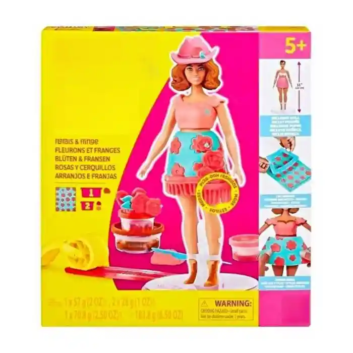 Çiçekli Ve Püsküllü Oyun Hamuru Seti