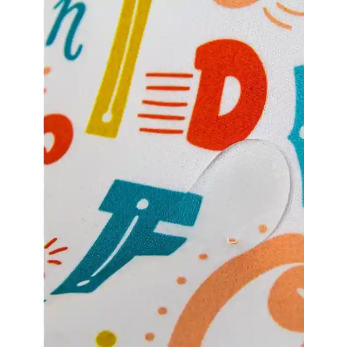 Baskılı BLW Kolsuz Önlük 788 Harf Desen