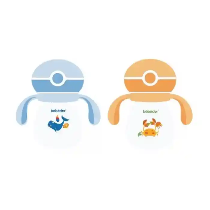 Bas-Aç Kapaklı Kulplu PP Alıştırma Bardağı 7504