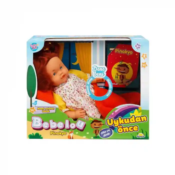 Bebelou Uykudan Önce Bebeği Masal Anlatan Pinokyo