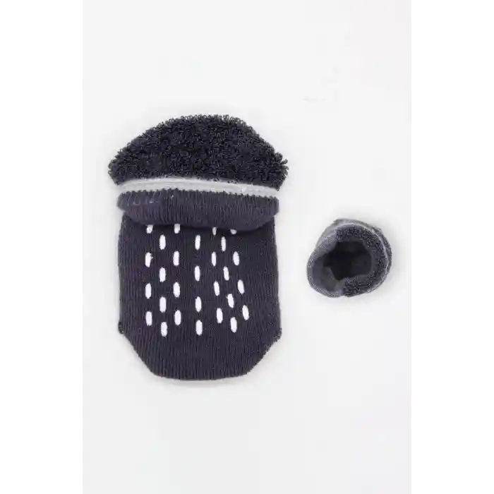 NessiWorld 2Li Altı Havlu Sneakers Kaymaz Çorap 20501 Gri-Antrasit