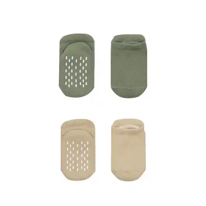 NessiWorld 2Li Altı Havlu Sneakers Kaymaz Çorap 20501 Nil Bej