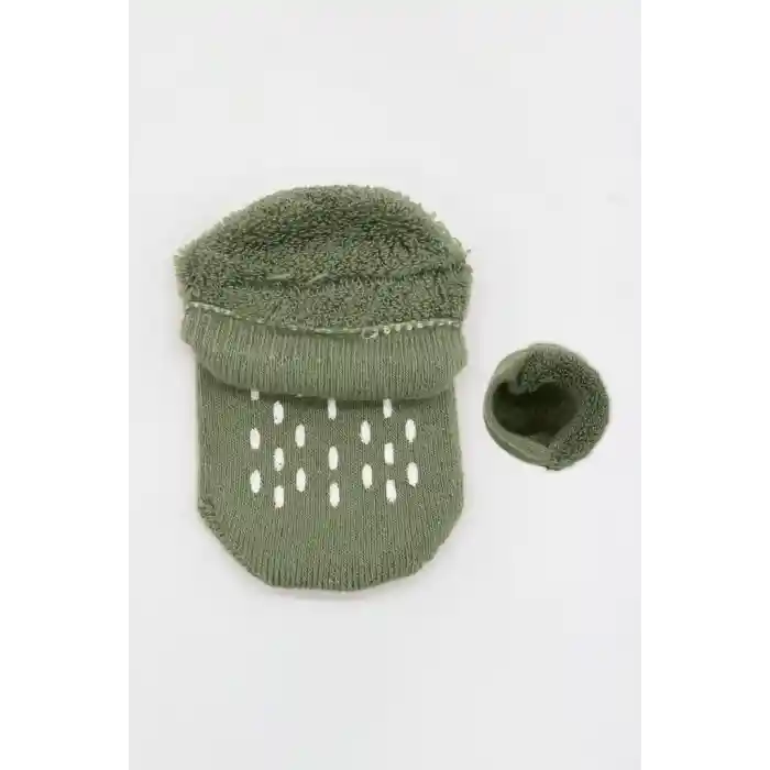 NessiWorld 2Li Altı Havlu Sneakers Kaymaz Çorap 20501 Nil Bej