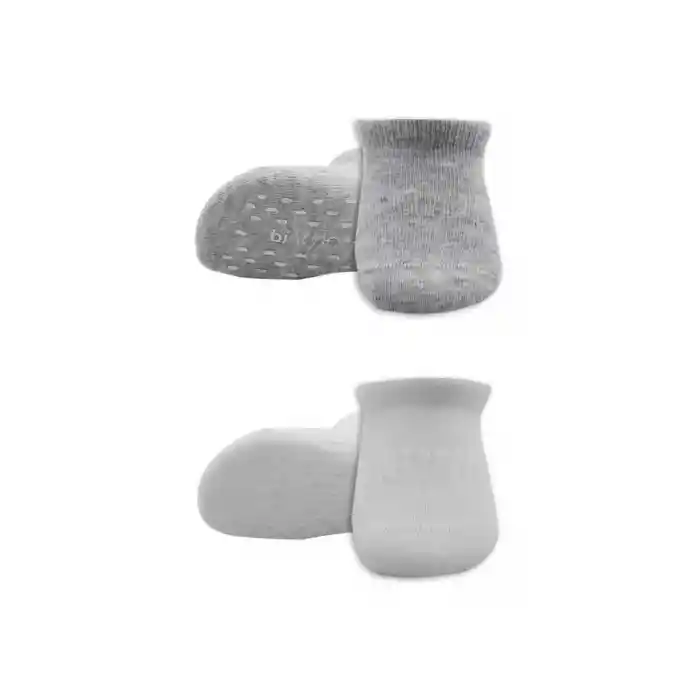 NessiWorld 2Li Sneakers Kaymaz Basic Penye Çorap BS20103 Gri Beyaz