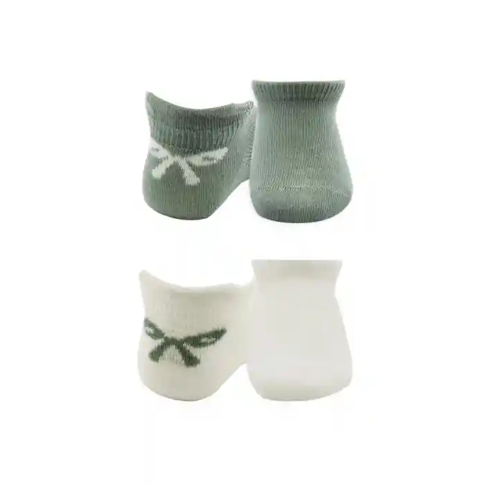 NessiWorld 2Li Sneakers Smile Penye Çorap BS20106 Nil Ekru