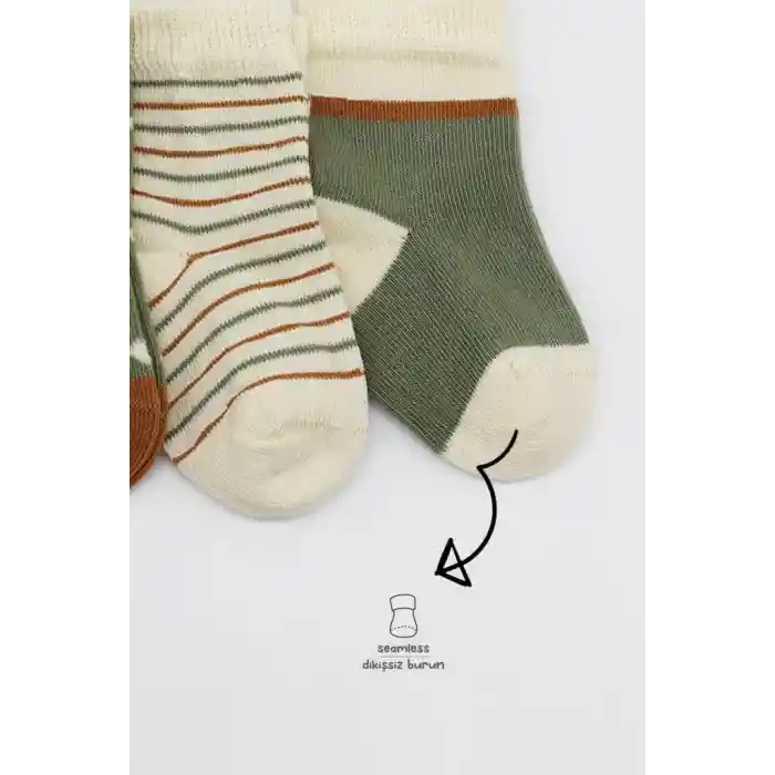 3Lü Penye Kız Soket Çorap 10112 Nil