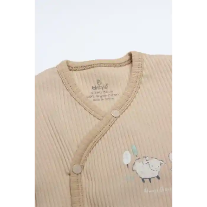 NessiWorld Always Dream Yarım Kol Badi 17115 Ekru Bej