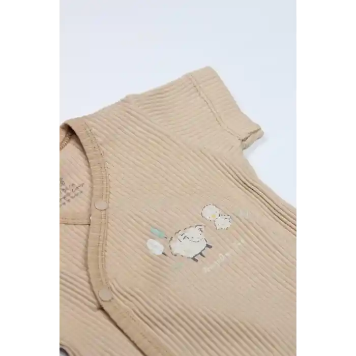 NessiWorld Always Dream Yarım Kol Badi 17115 Ekru Bej