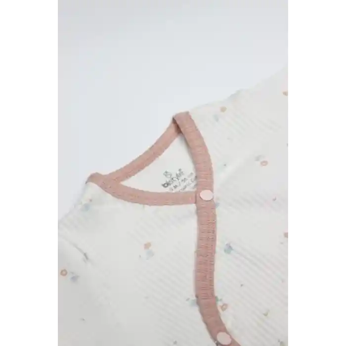 NessiWorld Bloom Rose 2li Yarım Kol Badi 17119 Ekru Gül Kurusu