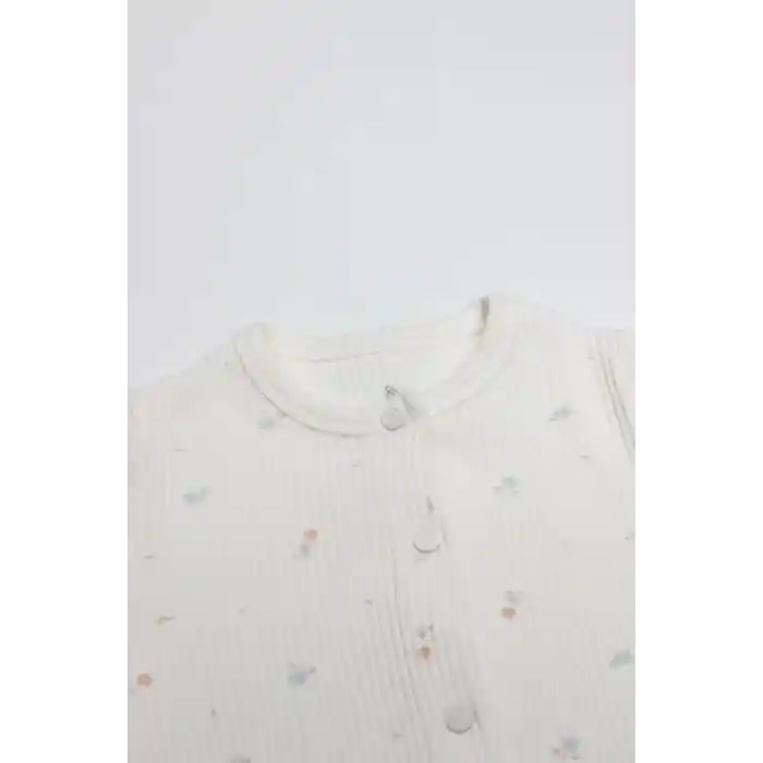 NessiWorld Bloom White Tulum 15113 Ekru Gül Kurusu