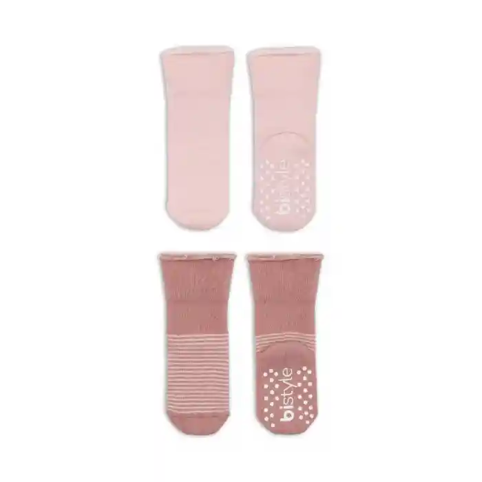 NessiWorld Çemberli Kaymaz Havlu Soket Çorap 2Li BS10503 Pudra Pembe