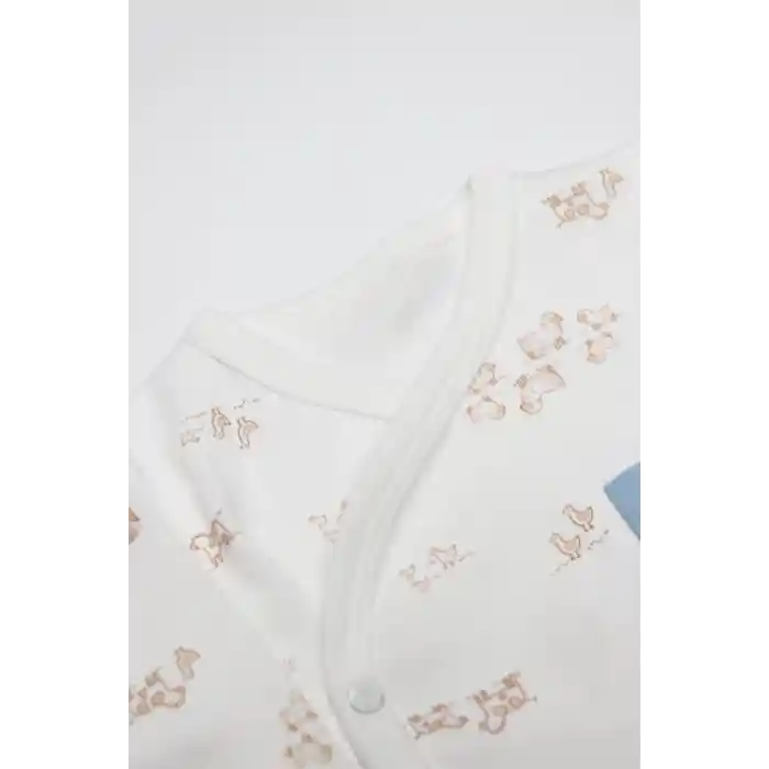 NessiWorld Curly Lamb 3Lü Zıbın Takımı 13107 Bej Ekru