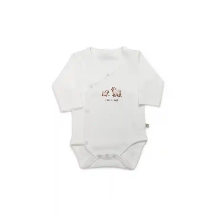 NessiWorld Curly Lamb Uzun Kol Kravuze Body 17111 Bej Mavi Ekru