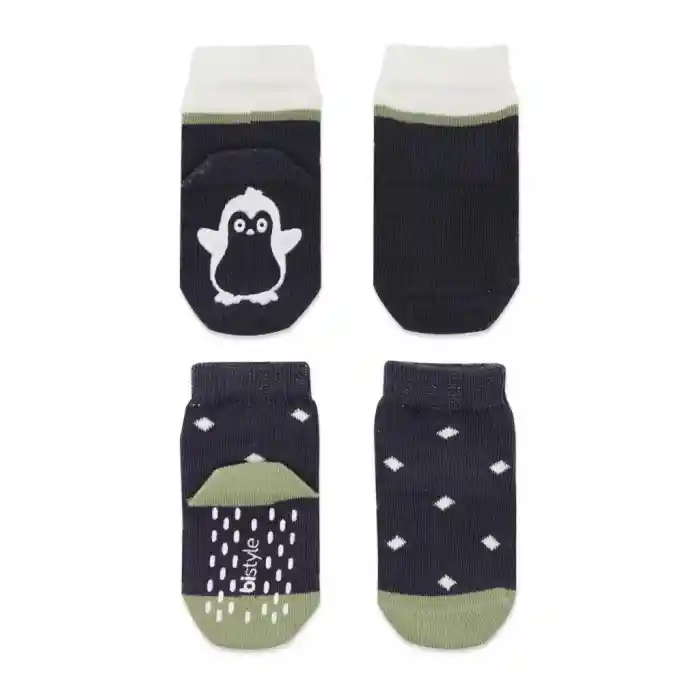 NessiWorld Hayvan Figürlü Kaymaz Erkek Soket Çorap 2Li BS10119 Antrasit