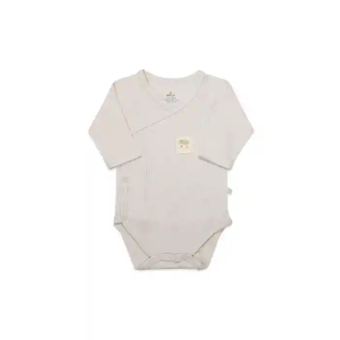 NessiWorld Organic Modal Flying Balloons Kruvaze Uzun Kol Body BS17121 Bej