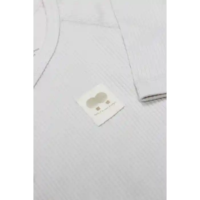 NessiWorld Organic Modal Flying Balloons Kruvaze Uzun Kol Body BS17121 Bej