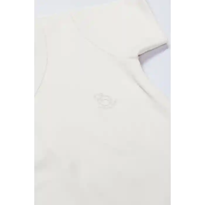 Bistyle Organik Natural Basic Style Kruvaze Yarım Kol Body BS17101 Ekru