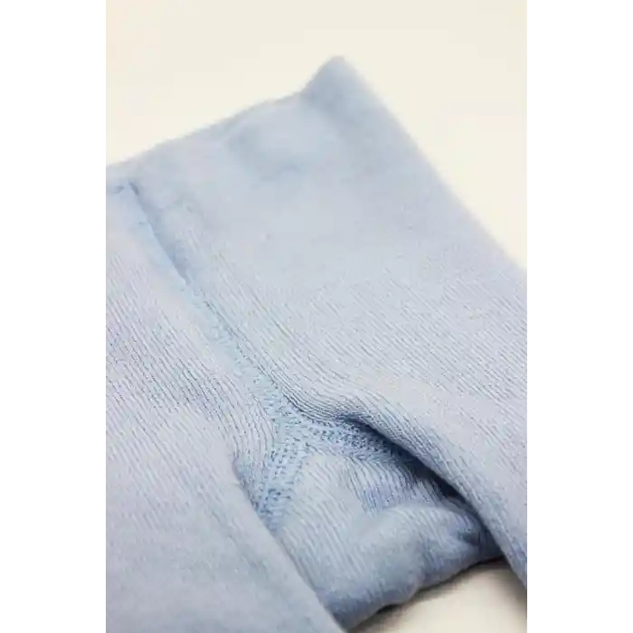 NessiWorld Tekli Kaymaz Basic Külotlu Çorap BS50501B Mavi