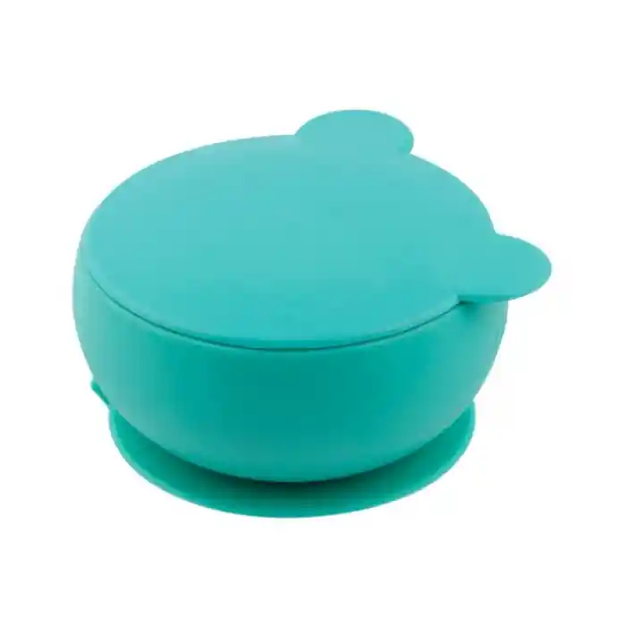 Blw I Silikon Beslenme Seti 3Lü (Kaseli) Aqua Green