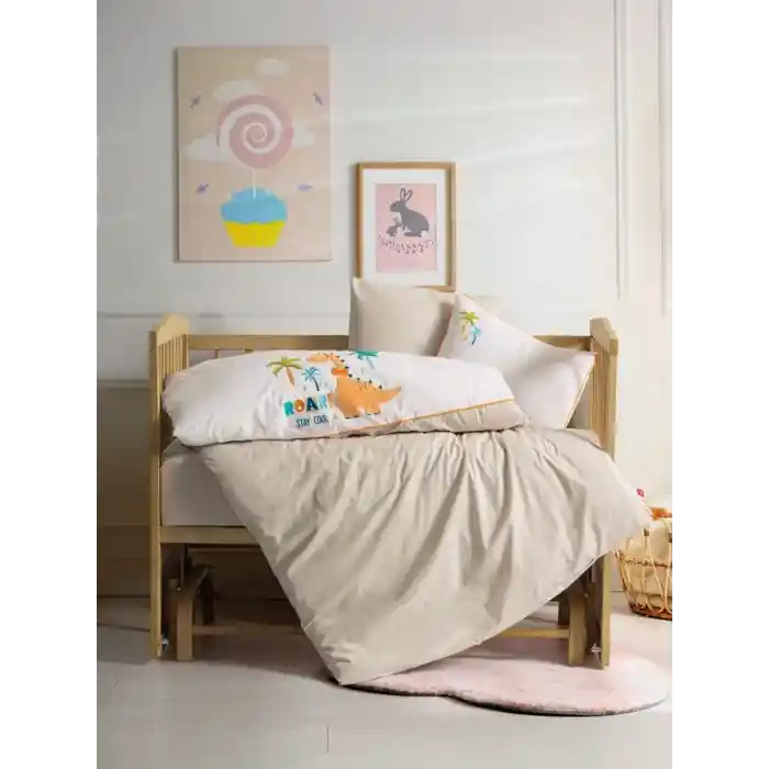 Box Punch Nakışlı Bebek Nevresim Takımı Kiddo