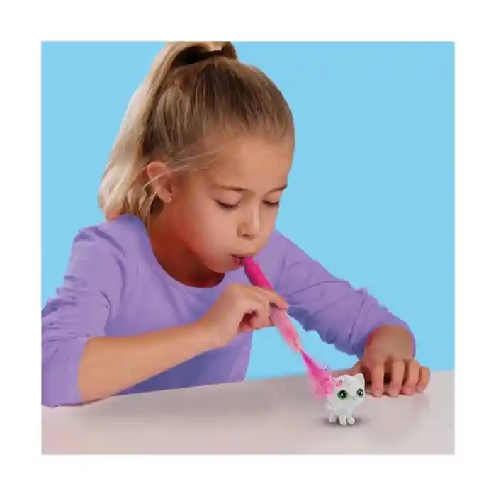 Boya Üfleme Kalemi 3x Kedicik Sürprizi