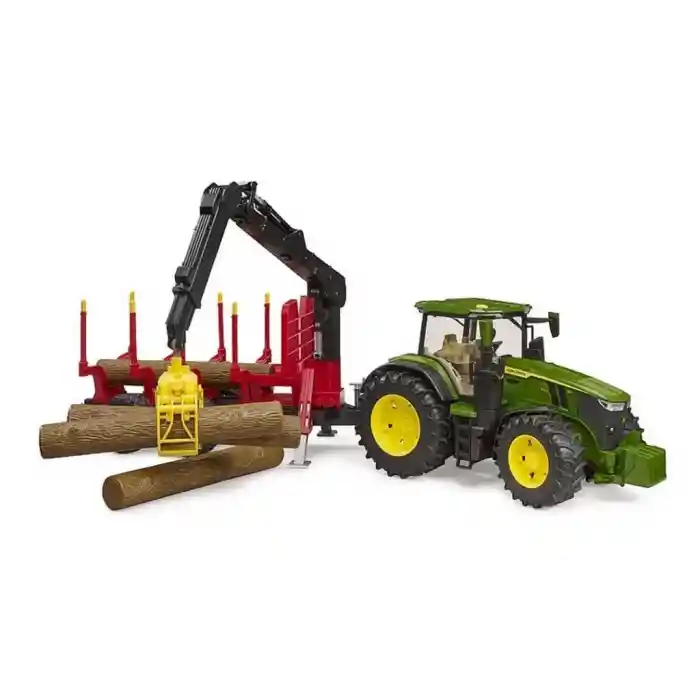 John Deere 7R 350 Traktör& Kütük Taşıyan Römork BR03154