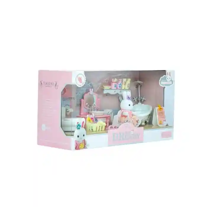 BY DREAMY MİNİ TAVŞAN BÜYÜK BANYO OYUN SETİ-MGA