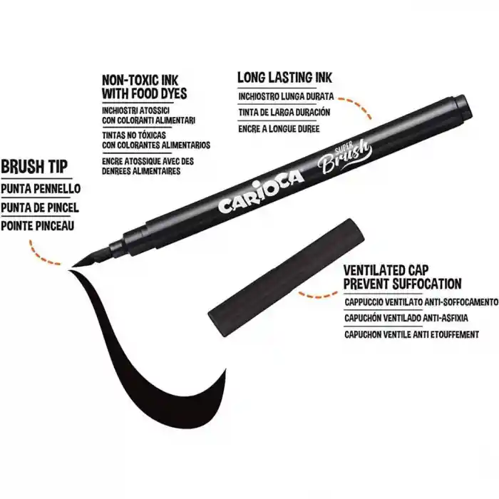 Keçeli Boya Süper Brush Fırça Uçlu 10lu 42937