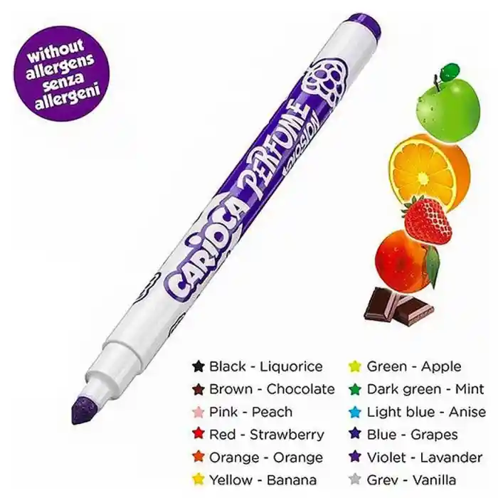 Kokulu Keçeli Boya Kalemi 12li